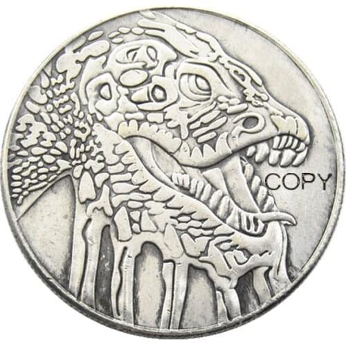 HB(139)US Hobo Morgan Dollar Skull Zombie Skeleton Silver Plated Copy Coins