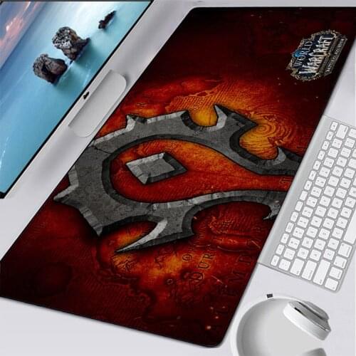 World of Warcraft Gaming Mouse pad Gamer Large 900x400mm Horde Alliance Computer keyboard mouse pad non-skid laptop desk mat