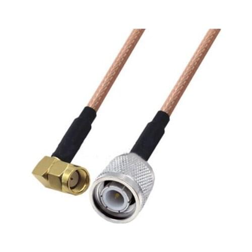 RG142 Cable RP-SMA Male Right Angle to TNC Male Connector RF Coaxial Jumper Pigtail Cable