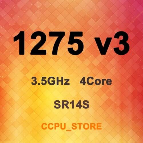 Intel Xeon E3-1275 v3 SR14S 3.5GHz 4Core 8Thread 8MB 84W LGA1150 CPU Processor With Integrated Graphics