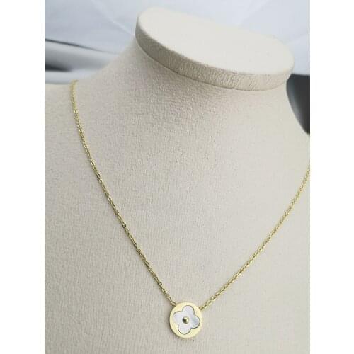 Hot Sell New Fashion Goddess Luxury For Women Gold Color Necklace Luxe Jewelry Steel