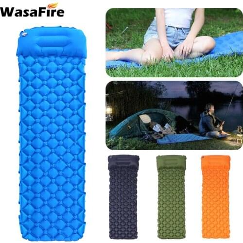 TPU Inflatable Mattress Air Mattress Camping Mat Ultralight Pillows Cushions Outdoor Camping Bed Sleeping Mat