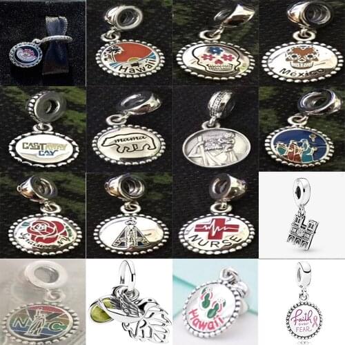 NEW 2019 100% 925 Sterling Silver Limited Edition Summer Beach Cruise Animal Skull Head Pendant Fit DIY Bracelet Original Gift