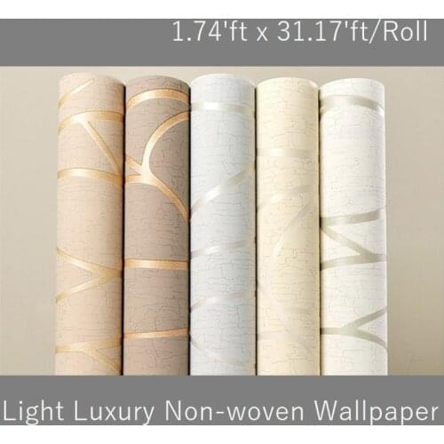 Wallpapers for Living Room Bedroom Decorative Sticker Modern 3D Wall Cloth Home Decor Non-woven Luxury Wallcovering In Rolls