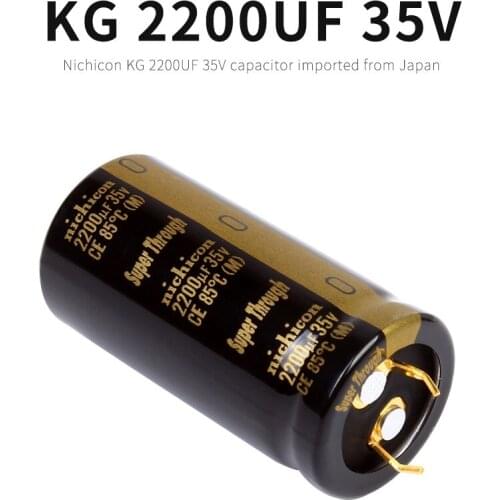 1PCS Original Imported 2200UF 35V Nichicon KG Super Penetrating Nicichon Electrolytic Capacitor