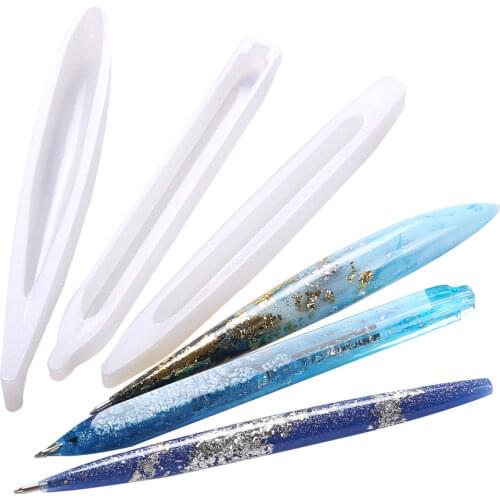 Ballpoint Pen Silicone Mold Hand-made Transparent UV Resin Mould Craft DIY Ballpoint Pen Mold Epoxy Resin Mold