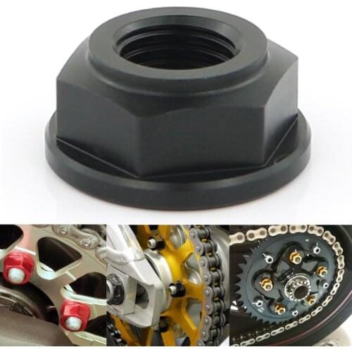 T6-7075 Rear Sprocket Nut M10*1.25 For Yamaha MT09 FZ09 MT07 FZ07 Tracer MT01 MT25 MT03 MT10 FZ10 Tracer 900 MT-09 Tracer FJ09