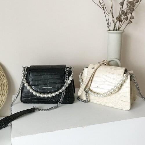 Pearl Small Crossbody Bags For Women 2020 Elegant Sweet Shoulder Handbags Female Travel Chain Cross Body Bag