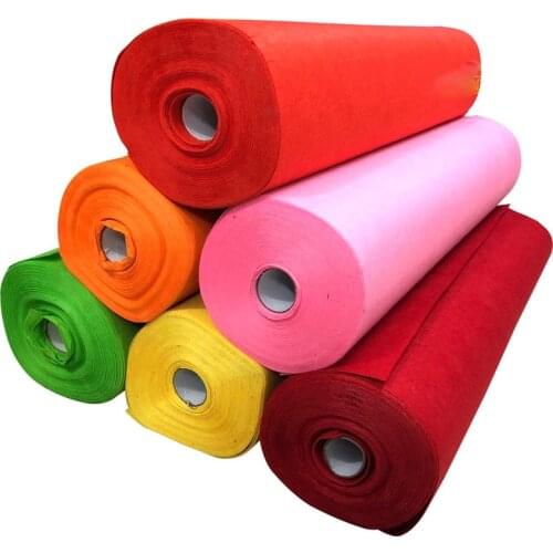 1mm Felt Fabric Non-woven Handmade DIY Craft Sewing Material telas vilt feutrine manualidades costura 50yard/roll