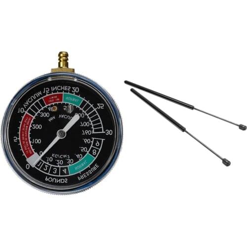 1 Pcs Motorcycle Carburetor Carb Vacuum Gauge Balancer & 2 Pcs Front Engine Hood Support Rod