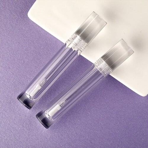 10/30/50pcs Transparent Empty Lip Gloss Tube,DIY Round Portable Liquid Lipstick Bottle, Cosmetic Container Shell Package