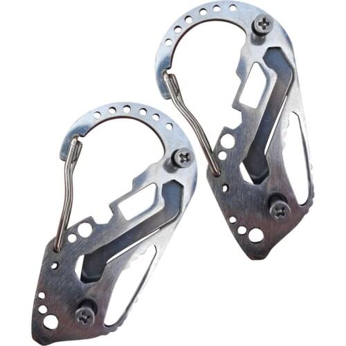 2/6 pcs Quick Hanging Buckles Multifunctional Buckles Camping climbing Carabiners