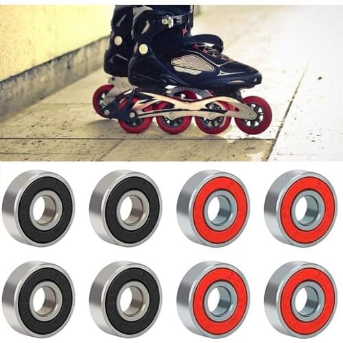 4pcs 608RS Skateboard Bearings Longboard Roller Skate Bearings for Skateboards Longboards Scooters Spinners