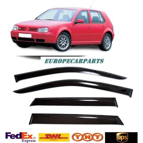 For VW Golf 4 1999-2003 Window Visors Side Sun Rain Guard Vent Deflectors 4 pieces