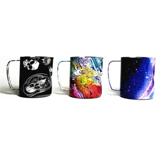 600ml Stainless Steel Coffee Pitcher Milk Jug Frothing Pitcher Pull Flower Cup Espresso Tools Cafe Accessories For Barista