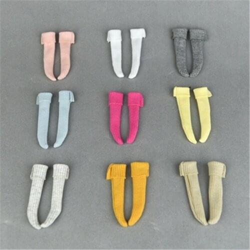 1/6 Doll Accessories Blyth Socks Candy Solid Color BJD Baby Cotton Soft Socks Fit Blyth Licca Azone, Kurhn, Pullip,Momoko