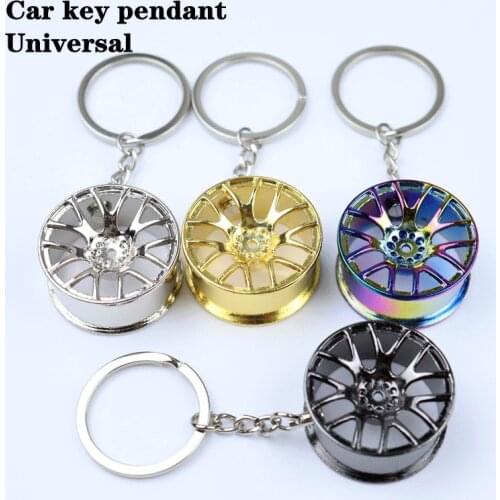 Deluxe wheel key buckle zinc alloy tire style car key ring parts modified Ford auto parts car keychain