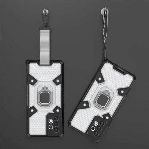 Armor With Ring For Samsung galaxy S21 Ultra Plus Note 20 A72 A52 S20 S21 FE A71 A12 A32 5G Case Cover Coque funda Silicone