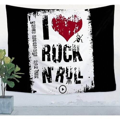 Retro Decorative Banners Room Headboard Tapestry Hip Hop Reggae Rock Music Posters Wall Art Famous Band Flag Canvas Painting C1