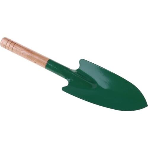 Wooden Handle Reinforced Gardening Shovel Loose Soil Planting Easy Use Q84D