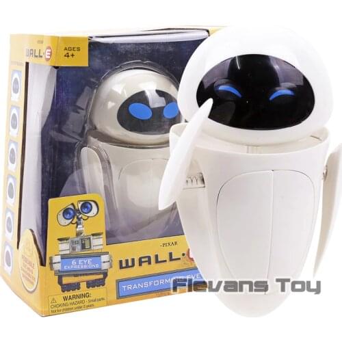 Disney Pixar Thinkway Toys WALL-E Transforming EVE 6 Eye Expressions Action Figure Toy Doll Gift