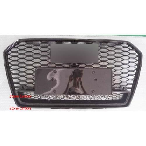 For rs6 style sport front hex mesh honeycomb Black grill cover for audi a6 / s6 c7 facelift 2015 2016 2017 2018 car accessories