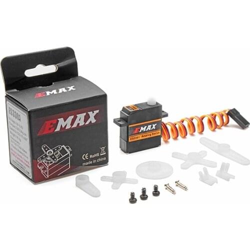 1pcs Emax ES3301 Analog Mini Servo 10.6g Plastic Gear For RC Airplane