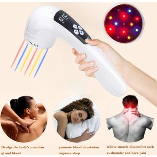 Physical therapy equipments 808nm and 650nm Handheld Low level pain relief laser Therapy device for joint pain arthritis