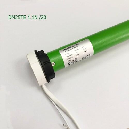 5 years quality guarantee with support blind weight 3.5kgs DM25TE 1.1n 25mm motor, DOOYA tubular motor, for Dia. 38mm tube