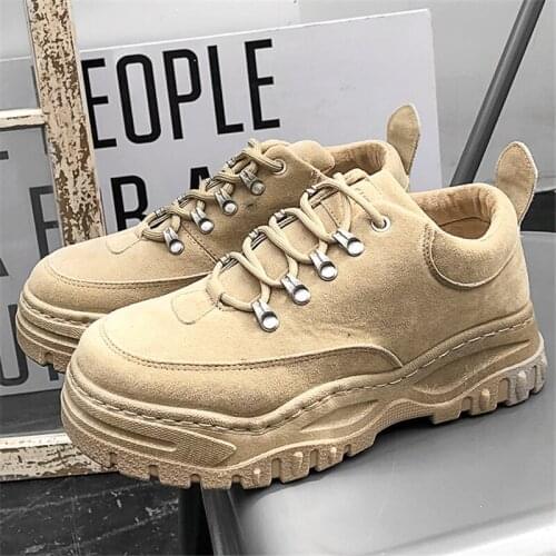 Spring Autumn Mens Chunky Sneakers Outdoor Non-slip Platform Dad Shoes Man Running Shoes Trend Light Sports Shoes Male Footwear