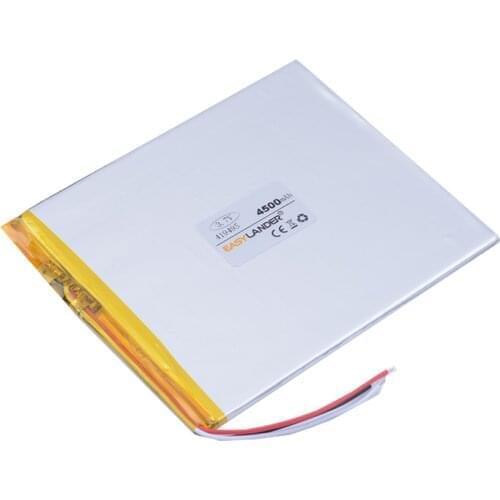 3.7v lithium ion rechargeable battery 3-wire 419495 4500MAH For Tablet Pc DIY mobile Power bank PAD DVD EXPLAY Surfer 8.01