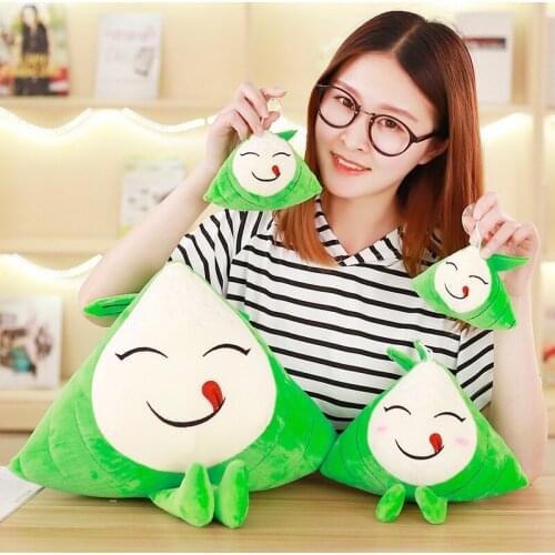 Cute 15/25/40cm plush simulation Zongzi Props Pillow stuffed soft Soothe doll good quality toy birthday christmas gift kid