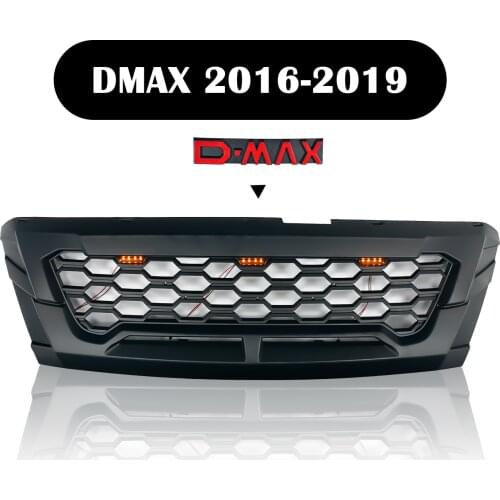 For D-MAX Grill Mesh For DMAX D MAX 2016 2017 2018 2019 Modified Front Bumper Grilles Mesh Cover Racing Grills Grille For Trims