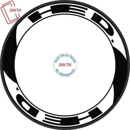 Outline Font HED Road Bike 700c Wheel Stickers Wheel Rim Bike Decals Wheel Stickers Bicycle Waterproof Vinyls Decals