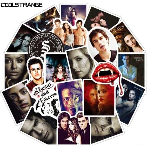 10/30/50Pcs The Vampire Diaries TV Play Stickers For Skateboard Laptop Refrigerator Suitcase Notebook Backpack PVC Stickers