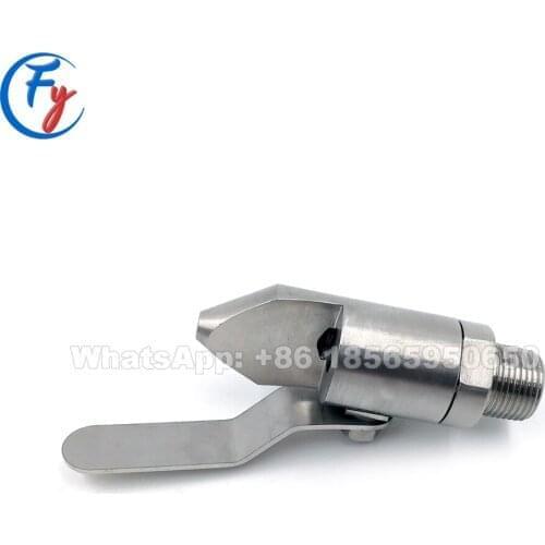 Adjustable narrow angle veejet water flat fan spray nozzle, adjustable flat jet spoon-shaped nozzle