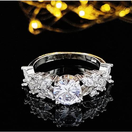 2018 new arrival fashion promise wedding engagement rings for women girl finger wholesale jewelry R4321