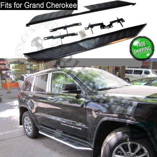 Fits for Jeep Grand Cherokee 2011-2020 2Pcs left right running board side steps nerf bar car pedal side stairs