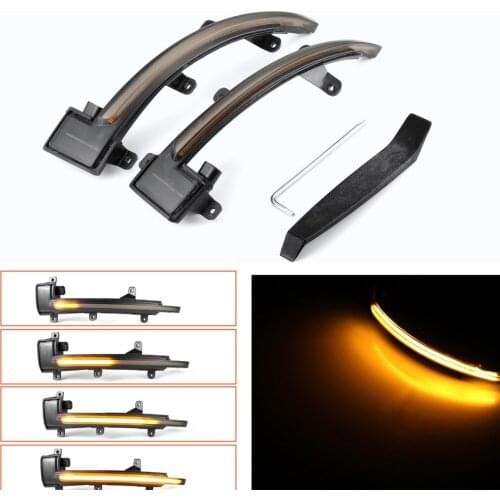 For Audi TT Mk2 8J TTS R8 2007-2014 Dynamic Blinker LED Turn Signal Lamp Side Mirror Lights 2008 2010 2011 2012 2013 Car Styling