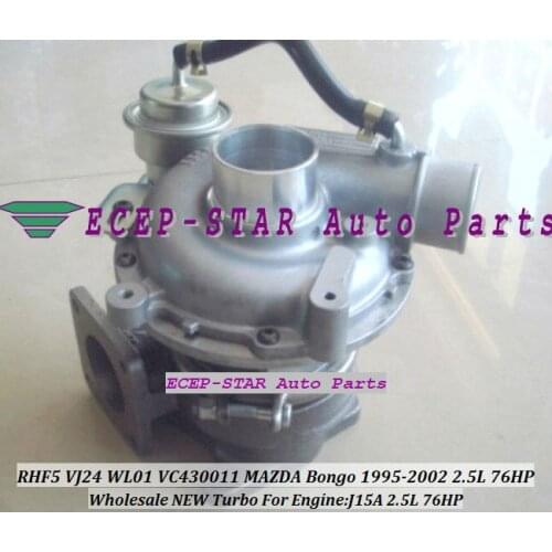 RHF5 WL01 VJ24 VC430011 VA430011 VB430011 Turbo Turbine Turbocharger For MAZDA Bongo 1995-2002 Engine J15A 2.5L 76HP Wholesale