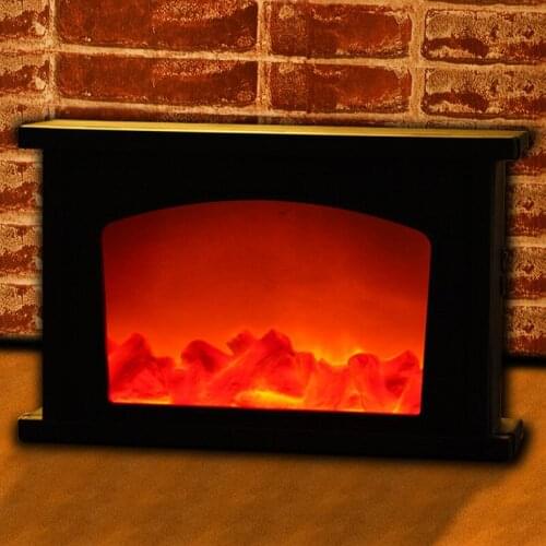 LED Flame Lantern Lamps Simulation Fireplace LED Simulate Flame Effect Lights USB Or Battery Powered Lamp For Living Room Decor