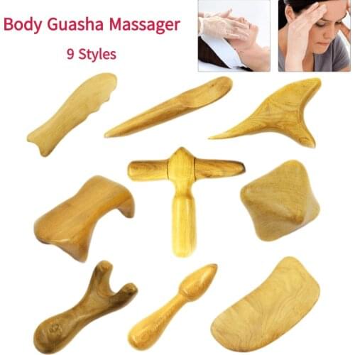 Traditional Thai Massage Wooden Stick Tool 9 Styles Vietnam Fragrant Wood Body Foot Thai Body Massager Set