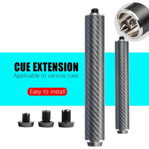 Billiards Carbon Fiber Matte Extension For Mezz Predator Mit FURY KONLLEN HOW PERI Jflowers Cue Extension Billiard Accessories