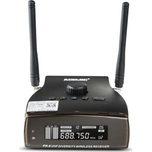 UHF Wireless Instrument Condenser Microphone Clip on Mic Gooseneck 100M Stable Wireless Transmission for Saxophones