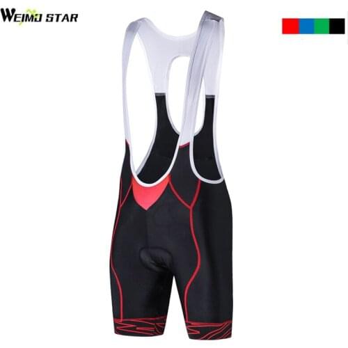 WEIMOSTAR Ciclismo Outdoor Cycling Shorts Mens Bike Bib Shorts Padded Team MTB Bicycle Men Clothing Tights 4-Colors