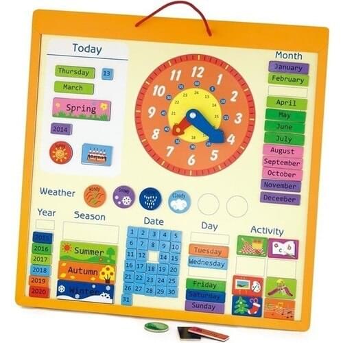 Viga Toys Vigatoys Magnetic TAKVIM-45X45CM