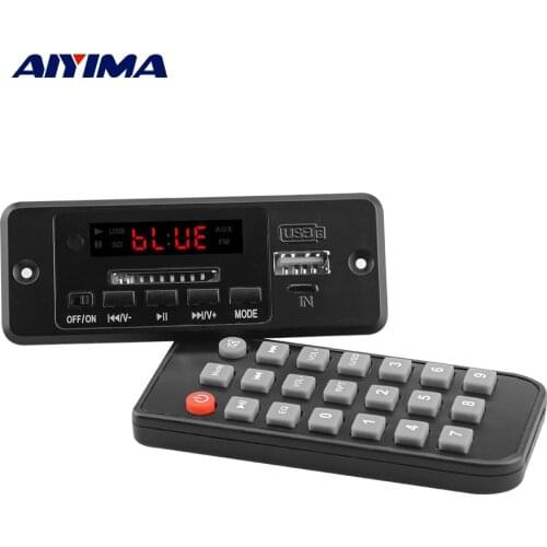 AIYIMA Bluetooth 5.0 Lossless Audio Decoder MP3 Music Player APE AUX USB FM DIY Sound Amplifier With Switch MICRO Input 9-12V
