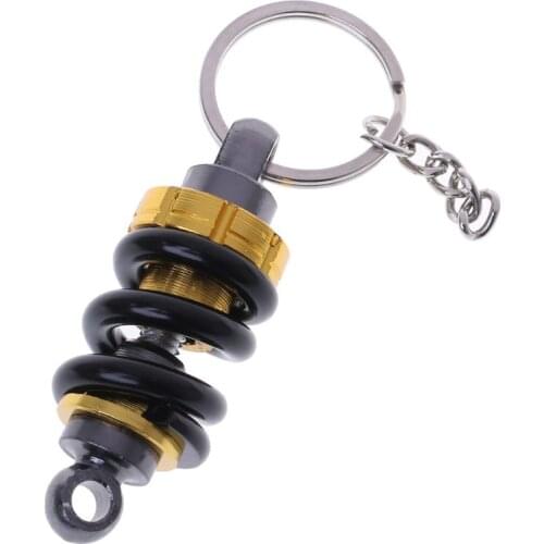 Car Motorcycle Keychain Motor Modified Shock Absorber Key Ring Car Decoration