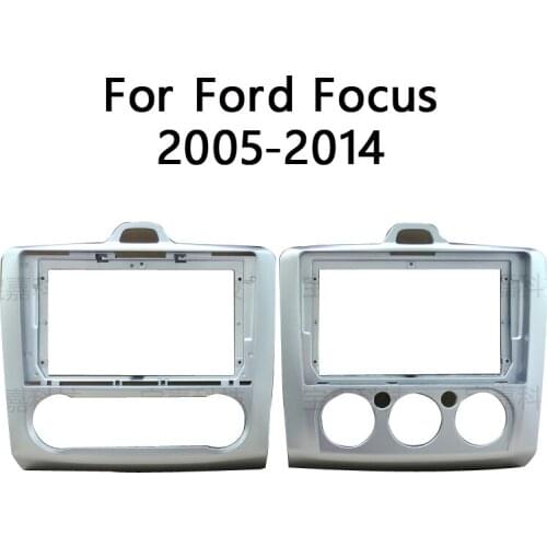 For Ford Focus 2005 2006 2007 2008 2009 ~ 2014 Car Fascias Navigation Frame Dash Kit For 9" Universal Android Multimedia Player