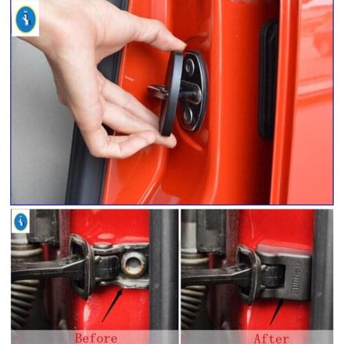 Yimaautotrims Auto Accessory Inner Car Door Stop Rust Waterproof & Lock Protector Cover For Volkswagen T-Roc T Roc 2018 - 2020